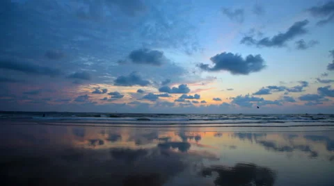 Ocean sunset Video stock 47373040