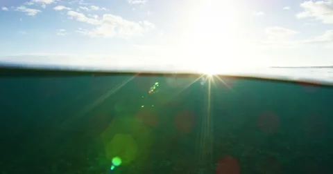 Ocean at Sunset Stock Footage 67494817