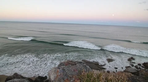 Ocean Sunset Stock Footage 68570933