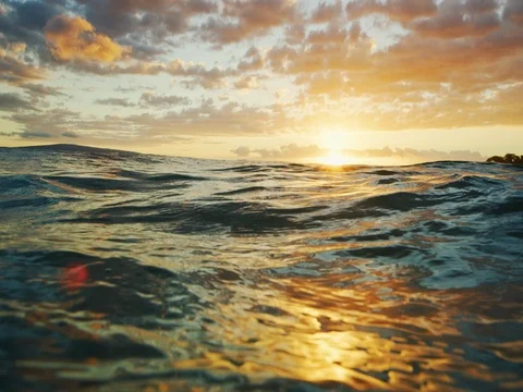 Ocean Sunset Stock Footage 79613849