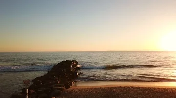Ocean Sunset Stock Footage 86137144