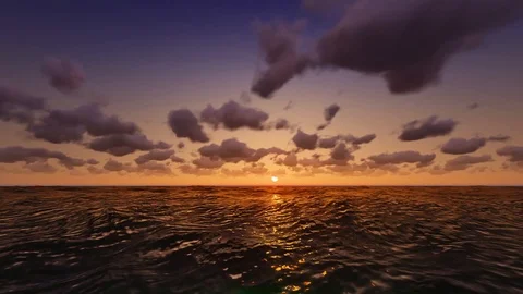 Ocean-Sunset Stock Footage 86665890
