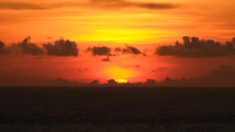 The ocean sunset Stock Footage 113904046