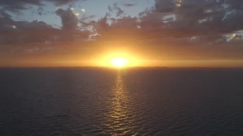 Ocean Sunset Stock Footage 147237440