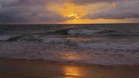 Ocean sunset Stock Footage 156007850