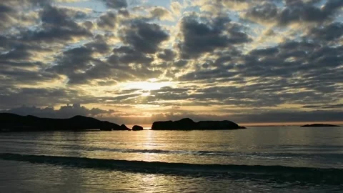 Ocean Sunset Stock-Footage 161748714