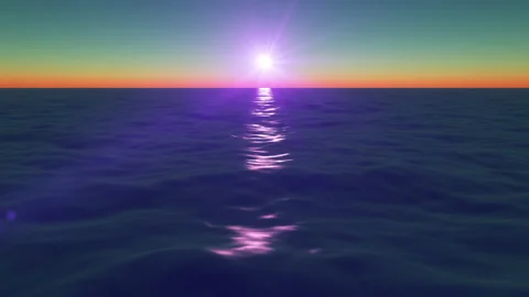 The ocean sunset Stock-Footage 162044740
