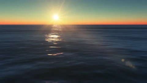 The ocean sunset 動画素材 162044753