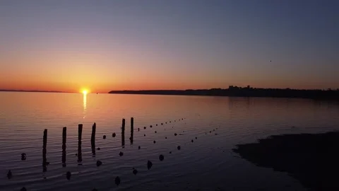 Ocean Sunset Stock Footage 170466067