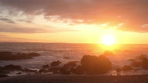 Ocean Sunset Stock Footage 211807472