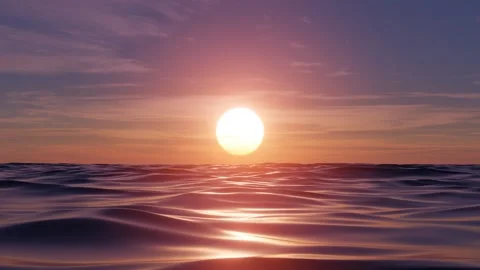 Ocean sunset Stock Footage 219212562