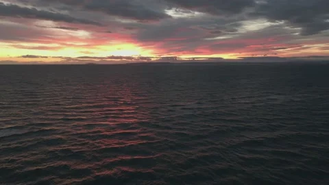 Ocean sunset Stock Footage 234729731