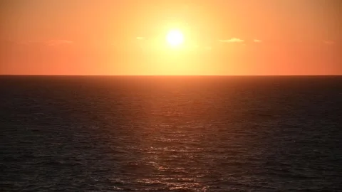 Ocean Sunset Video stock 245376738