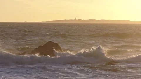 The ocean at sunset Stock Footage 309651638