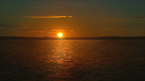 Ocean at sunset HD Stock Footage 39860224