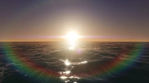 Ocean sunset loop Stock Footage 44995080