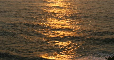 Ocean sunset outdoor in 4K Stock Footage 68596241