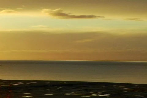 Ocean Sunset Pans Stock Footage 66799