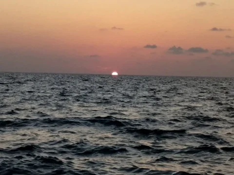 An Ocean Sunset. Part 5 of 5 Stock Footage 80998853
