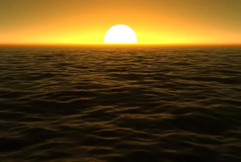 Ocean Sunset Stock Photos