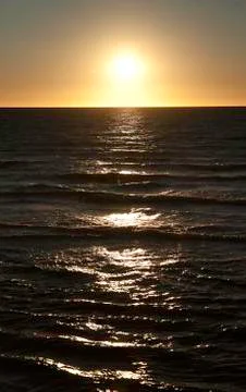 Ocean sunset Stock Photos