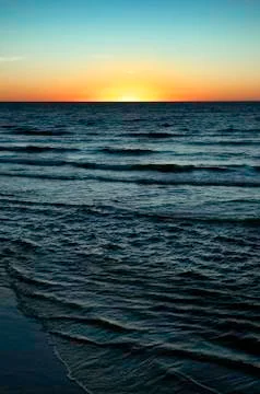 Ocean sunset Stock Photos