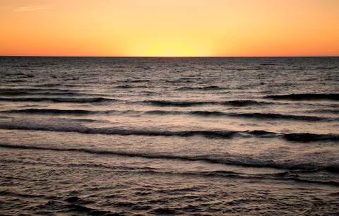 Ocean sunset Stock Photos