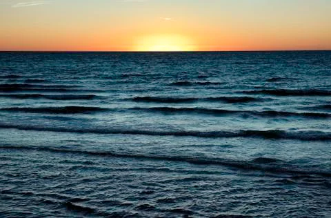 Ocean sunset Stock Photos