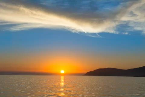 Ocean sunset Stock Photos