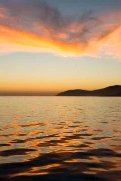 Ocean sunset Stock Photos