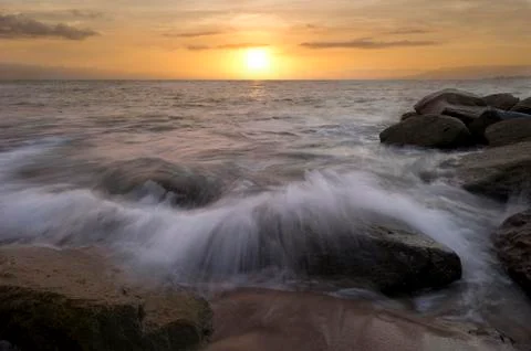 Ocean Sunset Stock Photos