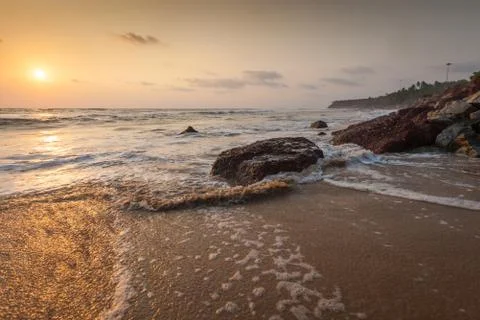 The ocean at sunset Stock Photos