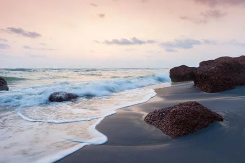 The ocean at sunset Stock Photos