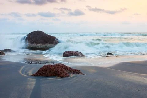 The ocean at sunset Stock Photos