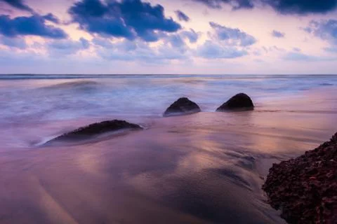 The ocean at sunset Stock Photos