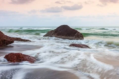 The ocean at sunset Stock Photos