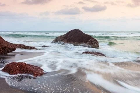 The ocean at sunset Stock Photos