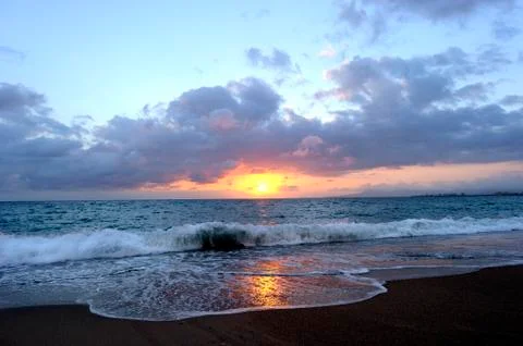 Ocean Sunset Stock Photos