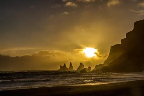 Ocean sunset Stock Photos