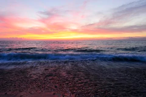 Ocean Sunset Stock Photos