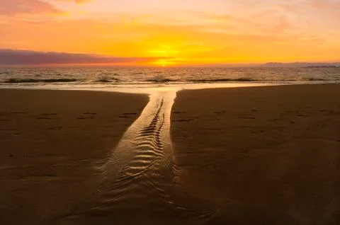 Ocean Sunset Stock Photos