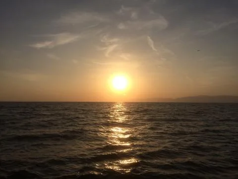 Ocean sunset Stock Photos