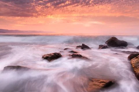 Ocean Sunset Stock Photos