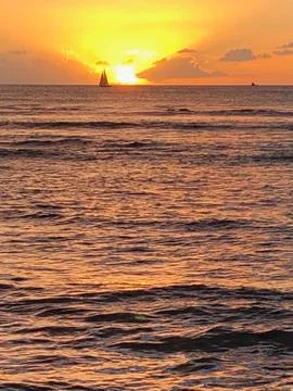 Ocean Sunset 写真素材