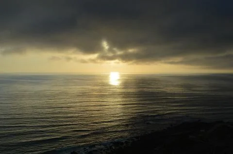 Ocean sunset Stock Photos