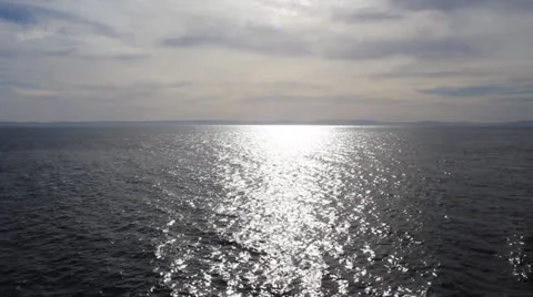 Ocean Sunset at sea Stock Footage 24631881