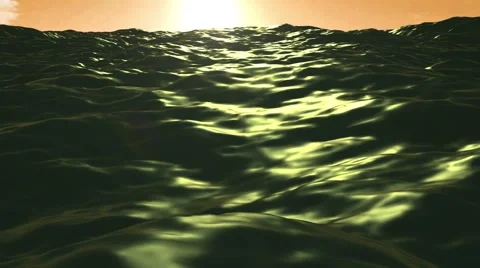 Ocean Sunset Sea Motion 05 Stock Footage 44787744