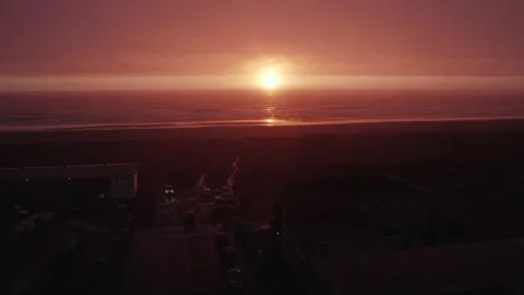 Ocean Sunset in Seaside 動画素材 251811872