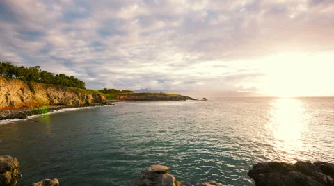 Ocean Sunset Time Lapse Stock Footage 52554735