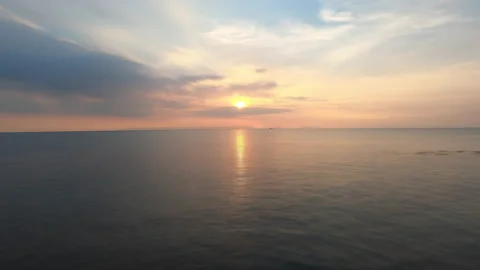 Ocean sunset timelapse  Stock Footage 146893025